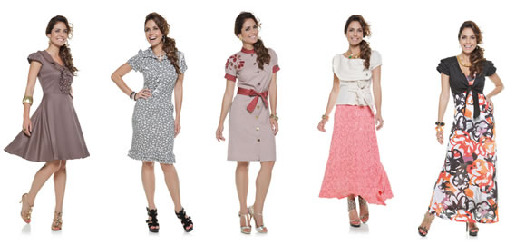 coleção de vestidos